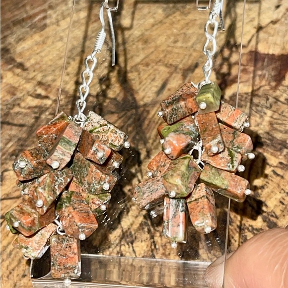 Epidotized Unakite Pendant 2 1/2” - Picture 7 of 13